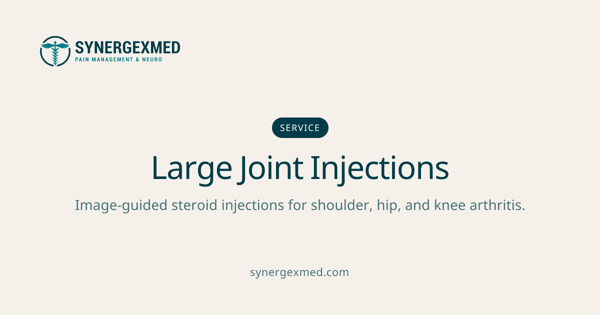 Large Joint Injections | Synergex Med