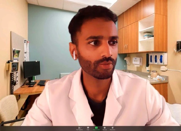 dr hirsh kaveeshvar providing telemedicine services